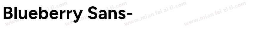 Blueberry Sans字体转换
